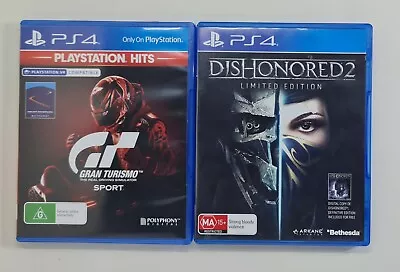 Gran Turismo Sport And Dishonored 2 Bundle Sony Playstation 4 PS4 • $20