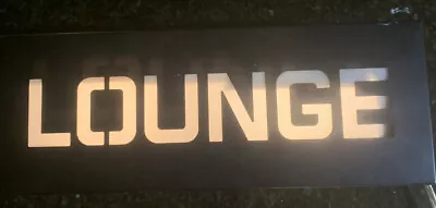 Vintage Lounge Bar Metal Lighted Sign Man Cave 16 X6  Read • $73.99