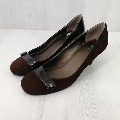 Wallis Women's Court Brown Shoes Slip On Size UK 5 EU 38 • £14.49