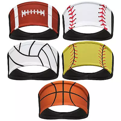 Unisex Stretchy Sweatbands For Running Cycling Yoga Moisture Wicking Hairband • $7.70