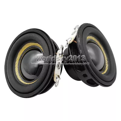 2pcs 40mm 4Ohm 5W Full Range Speaker Neodymium Magnetic Horn Woofer Loudspeaker • $7.38