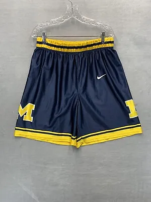 Vtg 100% Authentic Nike Michigan Wolverines Shorts Fab 5 Five Men Size XL • $124.99