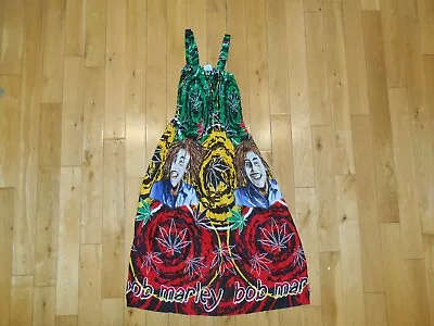 Karan BOB MARLEY Maxi Long Boho Gypsy Hippie Dress Womens S Reggae Rasta Music • £24.58