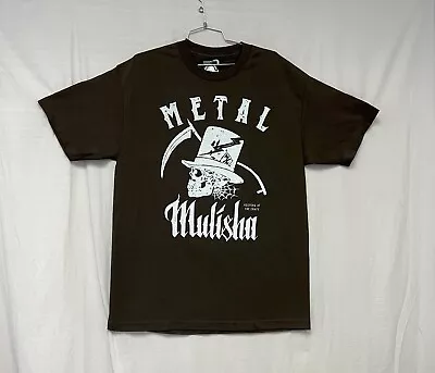 Metal Mulisha Mens Keeper Short Sleeve T-Shirt Crew Neck Tee Brown Large New • $18.70