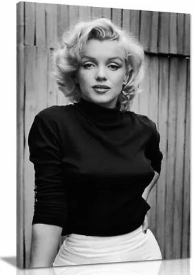 Black & White Marilyn Monroe Fashion Shoot Canvas Wall Art Picture Print • £11.99