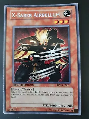 X-Saber Airbellum HA01-EN011 Tracking Secret Rare Limited Edition NM • $7.99