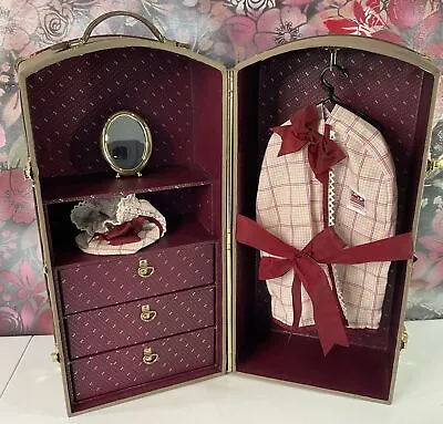 Vtg American Girl Pleasant Company Samantha Doll STEAMER TRUNK Wardrobe Closet • $249.99