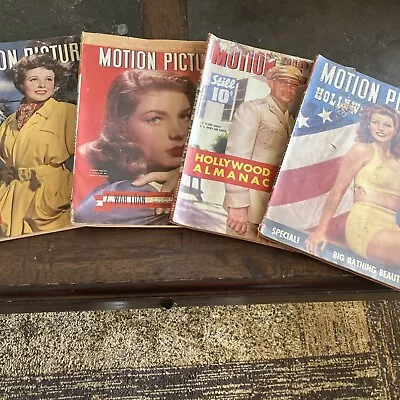 Motion Picture Magazine Lot Of 4 1940s • $4.32