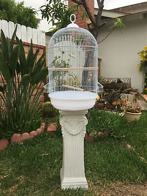 $54.77 • Buy 16Dx30H ROUND BIRD FLIGHT CAGE BLACK Cockatiel Lovebirds Finch Canary Aviaries
