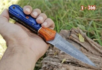 $26.95 • Buy Double-Edged V42 Military Damascus Steel Dagger Boot Neck Knife Handmade Ninja X