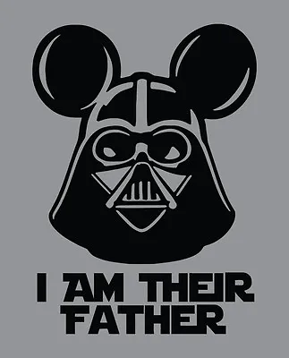 $22.99 • Buy I Am Their Father DISNEY World STAR WARS Shirt Family Vacation Darth Vader Lego