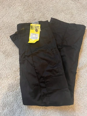£13.20 • Buy SITE KING Classic Mens Work Trousers Size 28 Black Workwear