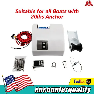 Electric Boat Windlass Anchor Winch Wireless Remote Controlled Marine Saltwater • $160.20