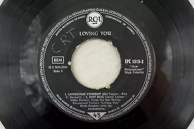 Elvis Presley - German EP 45 RPM W/ Sleeve - Loving You/Hot Dog... K8 • $9