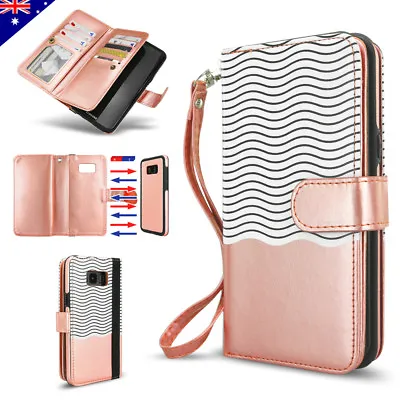 $13.99 • Buy For Samsung S20 Ultra S10 S9 S8 Plus Note 20 9 Leather Flip Wallet Case Magnetic