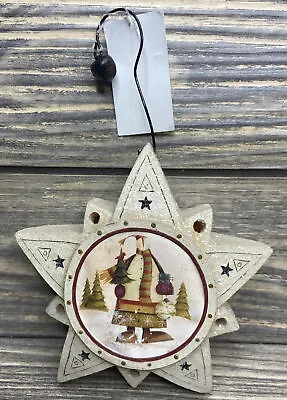 Vtg Christmas Ornament Plastic Snowflake Snowman Stars Jingle Bell Trees 4” • $12.50