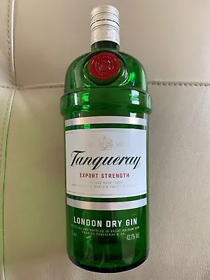 TANQUERAY Gin 1L Empty Bottle/ Glass Bottle/ Collectable/ Green/ London/ Collect • £0.99