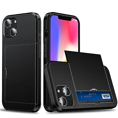 For IPhone 15 14 13 12 11 Pro Max X XS Max XR 7 8 Wallet Card  Holder Case Cover • $7.99