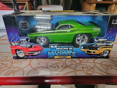 Muscle Machines '70 Plymouth Cuda 1:18 Scale Diecast Car Hot Rod 2001 • $68.75