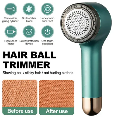 £11.69 • Buy Clothes Lint Remover Shaver Fabrics Balls Fluff Fuzz Electric USB Rechargeable