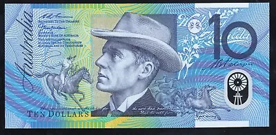 1998 AUSTRALIA 10 DOLLARS BANKNOTE - UNCIRC/ FIRST PREFIX - AA98 772878 - R318cF • $75