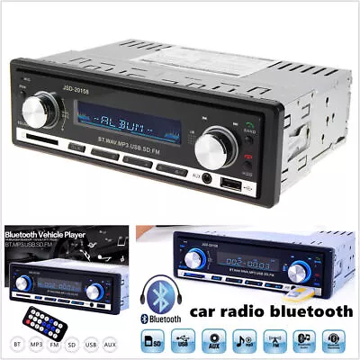 In-dash Car Bluetooth Stereo Audio MP3 Player FM Radio Handsfree Calling AUX USB • $43.40