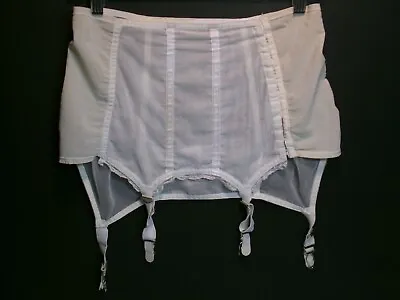 VTG.  1950's  Hollywood Maid Brassiere Co.   Girdle W/Boning & 4 Garters  As Is • $24.99