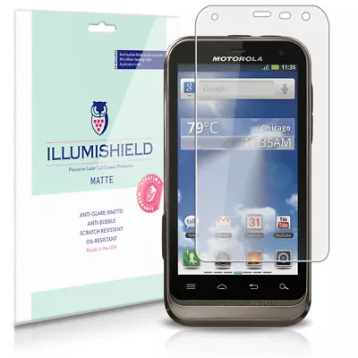 ILLumiShield Anti-Glare Matte Screen Protector 3x For Motorola DEFY XT (XT556) • $10.95