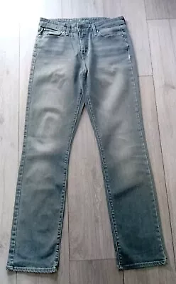 Ladies Levi's Demi Curve Mid Rise Grey Straight Stretch Jeans W29 L32   • £13.49