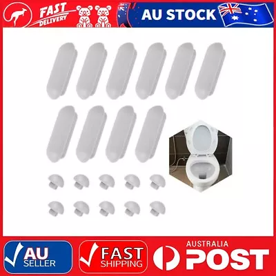 Toilet Lid Accessories Brand New Toilet Seat Buffers Pack-white Stop Bumper • $22.22