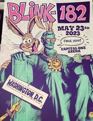 2023 Blink 182 Tour Poster Capital One Arena Washington DC Concert D.C. Burrito • $99.28