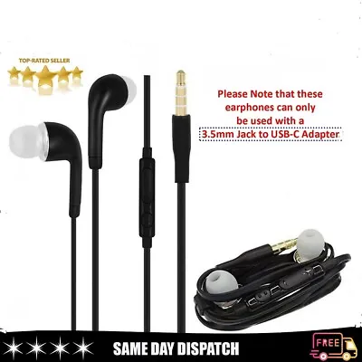 In-Ear Handsfree Headphones Earphones W/ Mic For Samsung Galaxy Note 10+ Plus 5G • £2.90