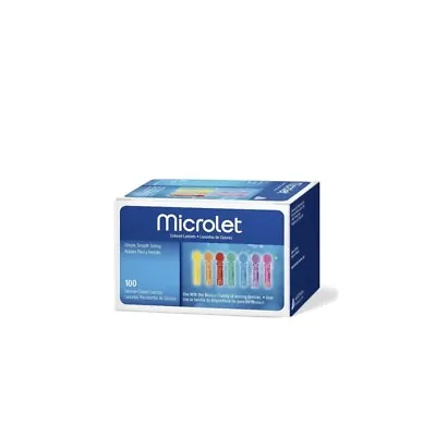 Ascensia Microlet (Blood Lancets) 28 G Lancets - Pack Of 100 Per Order. • £7