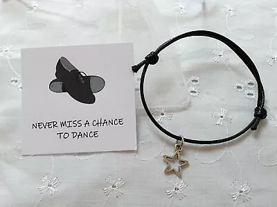 Never Miss A Chance To Dance Bracelet With Card And Gift Bag Tap Dance Teacher  • £3