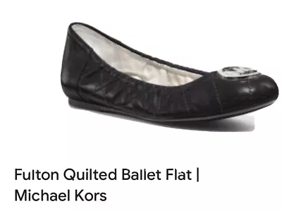 NIB New  Women Michael Kors Fulton Quilted Black Size 6.5 • $65