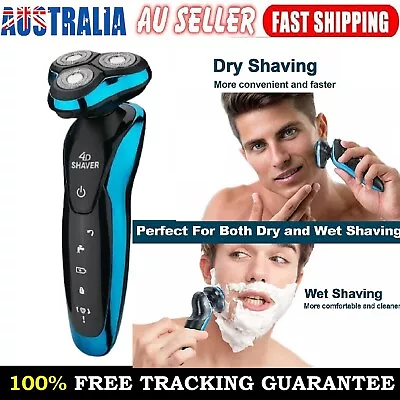 4D Electric Cordless 3 Head Trimmer USB Charge Razor Men's Beard Shaver Clipper • $32.99