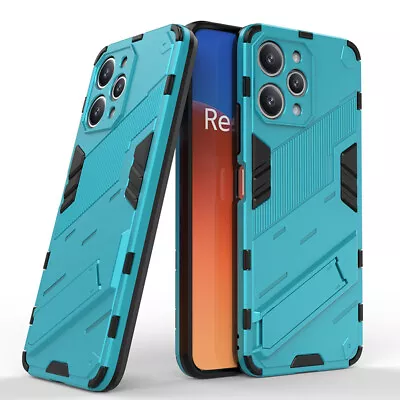 For XiaoMi RedMi 12 4G Shockproof Hybrid Armor Stand Dual Layer Hard Case Cover • $22.99