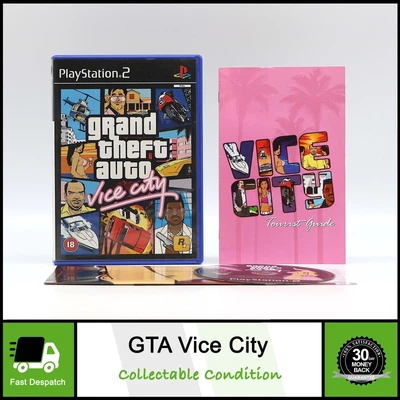 £12.97 • Buy Grand Theft Auto Vice City (GTA) With Map | Sony PS2 Game Collectable Condition!