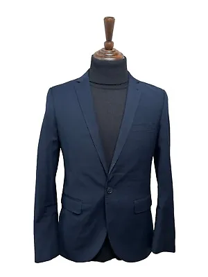 VENTURO 21 Blazer Size S 38 EU 48 Mens Suit Jacket Navy Blue* • $20