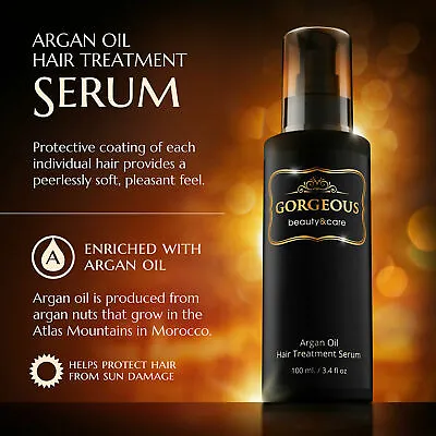 100ml Argan Oil Hair Care Nourish Scalp Treatment Smooth Damaged Dry Repair Hair • $44
