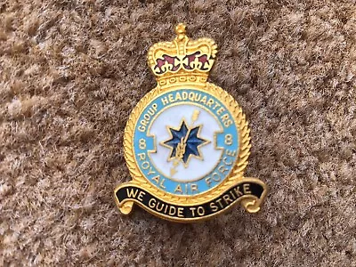 Royal Air Force 8 Group Squadron Raf Enamel Pin Badge • £12