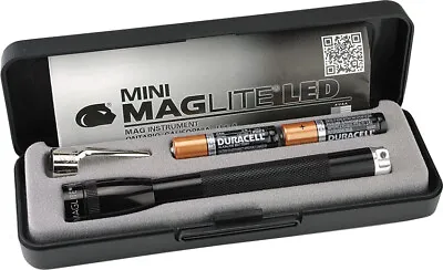 Mag-Lite Mini LED Warm White Light Black Aluminum Body 2AAA Flashlight 56321 • $29.89