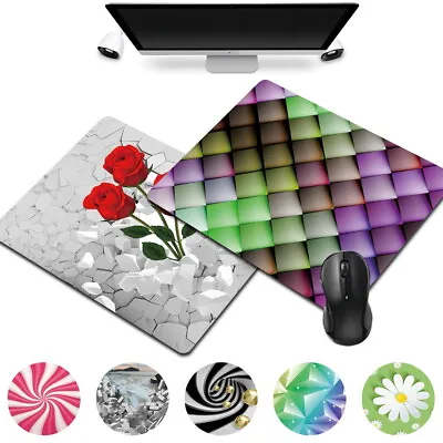 £3.99 • Buy 3D Art Anti-Slip PU Leather Desk Mouse Mat Pad For Laptop Office Computer Home