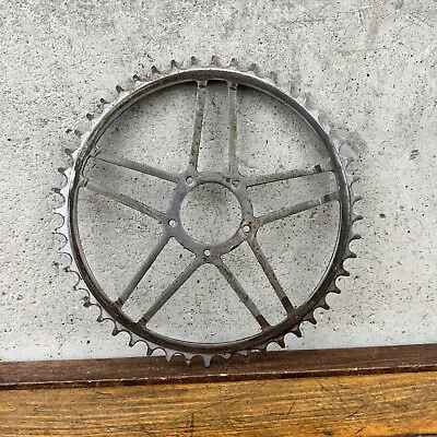 Skip Tooth Chainring Sprocket 48 Tooth 5 Bolt Block  48t Track Steel  Wood Rim • $99.99