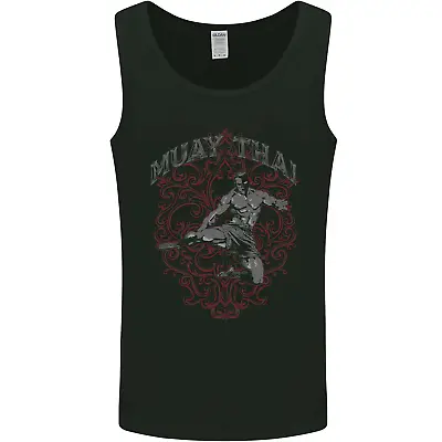 Muay Thai Fighter Warrior MMA Martial Arts Mens Vest Tank Top • £10.49