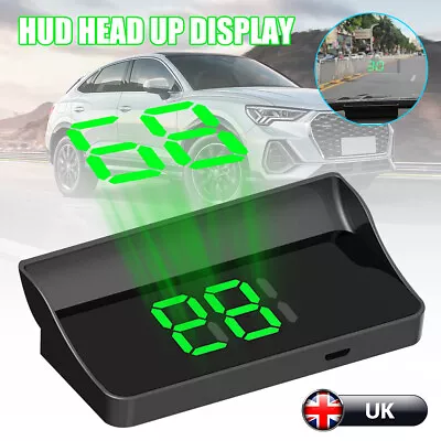 Big Font MPH Car Digital GPS HUD Speedometer Latest Head Up Display Speedometer • £8.80