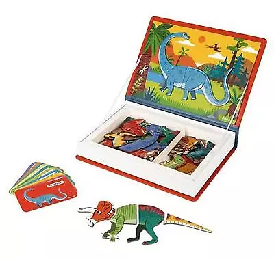 Janod Dinosaurs Magneti'book Magnetibook Magnetic Picture Toy 3-8yrs • £19.49