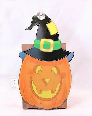 Vintage Halloween  Jack-O-Lantern Hat  Suction Cup Window Decoration • $8.15