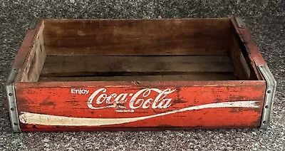 Vintage 1970s COCA COLA  Enjoy Coca-Cola  Wooden 12-16 Crate Richmond VA • £32.77