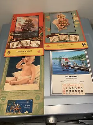 (4) 1939/1961 Hunting/Fishing Various Advertising Calendars • $40